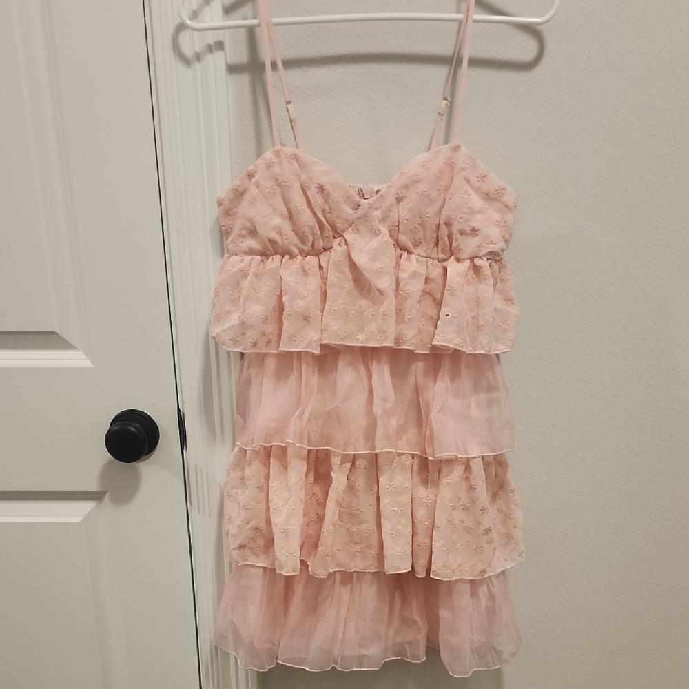 SHEIN Blush Layered Dress